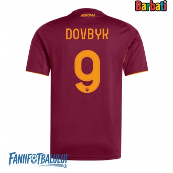 AS Roma Artem Dovbyk #9 Tricou Fotbal Replică 2025-26 Barbati Acasa